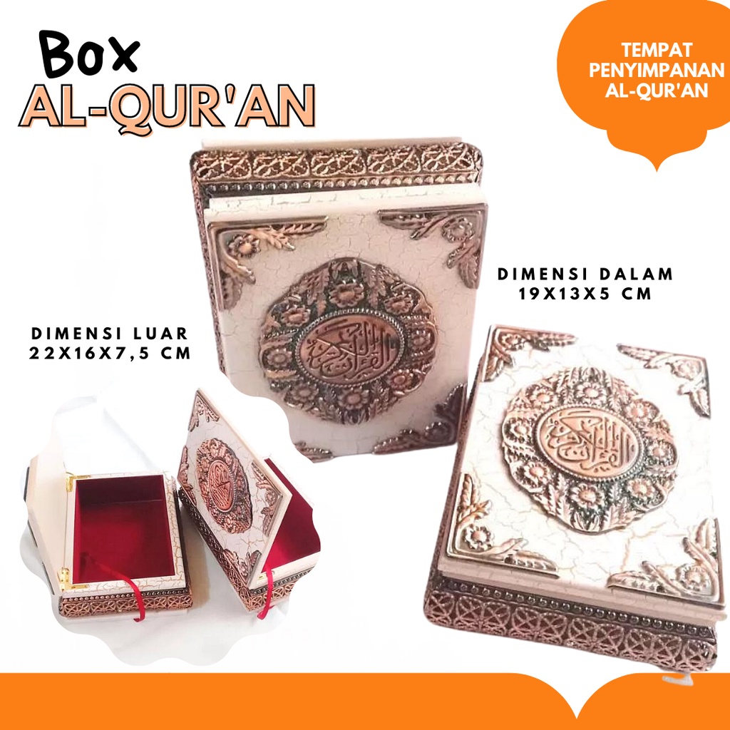 Tempat Penyimpanan Alquran / Box Al-Quran / Kotak untuk seserahan / Tempat Penyimpanan Emas