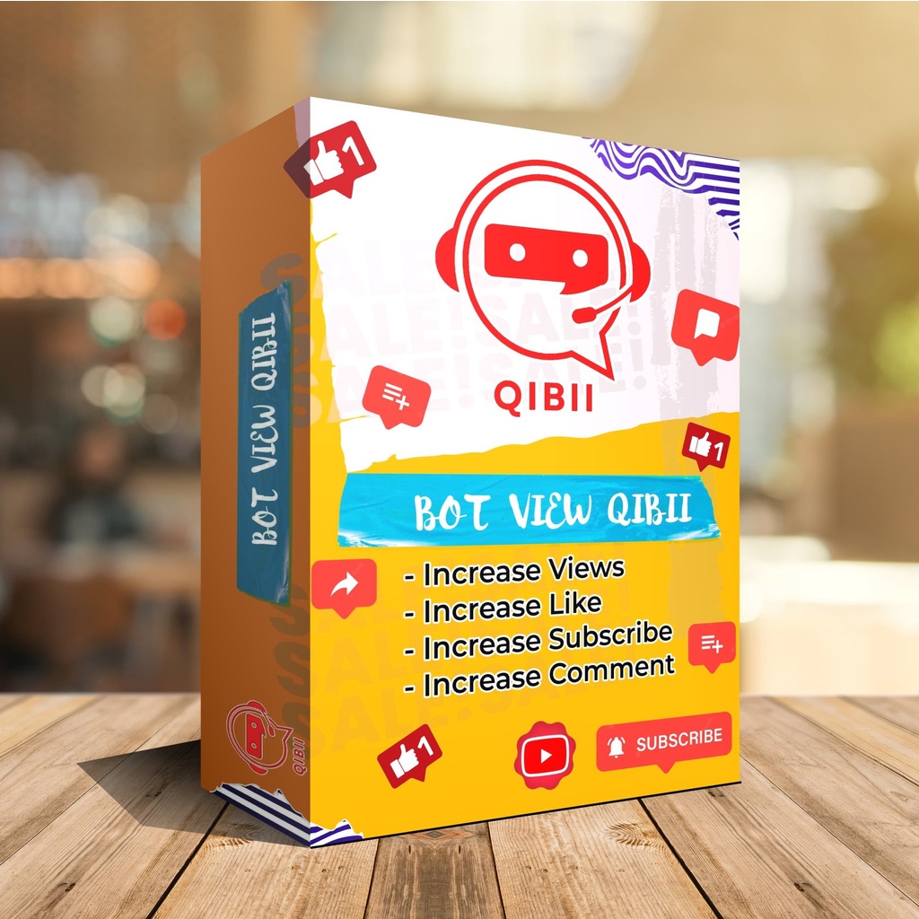 Software bot view yout*ube Qibii,  like, komen, Subscribe Qibii