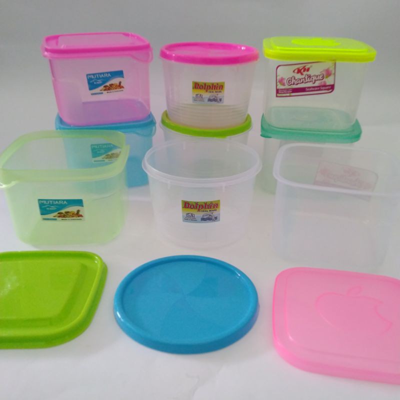 Toples Tempat Bumbu Dapur / Toples Plastik Kecil Serbaguna 400ml / Sealware Kecil