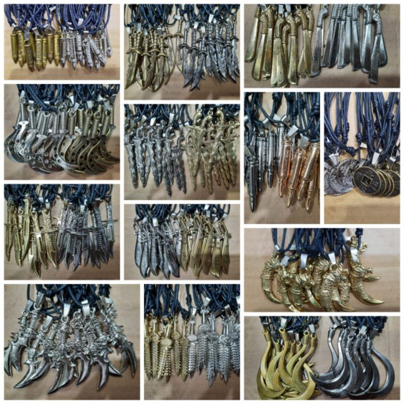 (12 pcs)Kalung berbagai motif