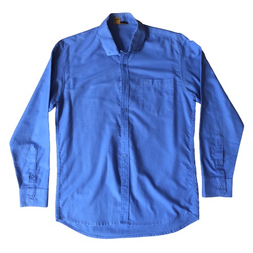 Kemeja Lengan Panjang Pria Biru RSCH Bekas Second