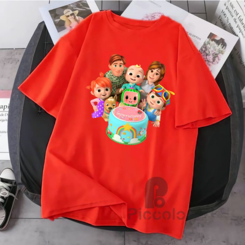 KAOS BAJU ANAK COCOMELON KELUARGA BAHAN PREMIUM