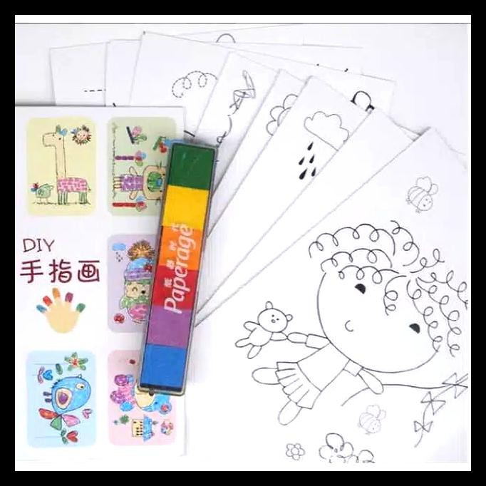 

Special Price Set Alat Melukis Paintmate Washable Finger Paint Cat Air Jari Anak