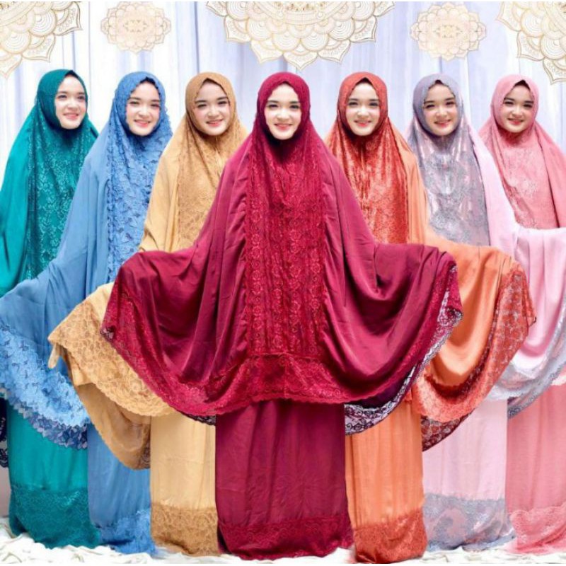 mukena Premier Zarra silk ory by Poppy syar'i