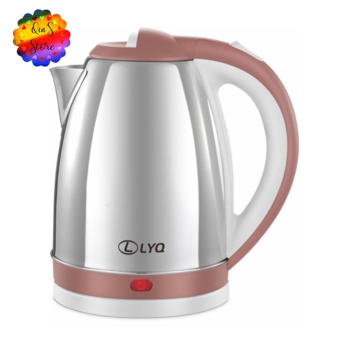 COD teko listrik low watt stainless - peach