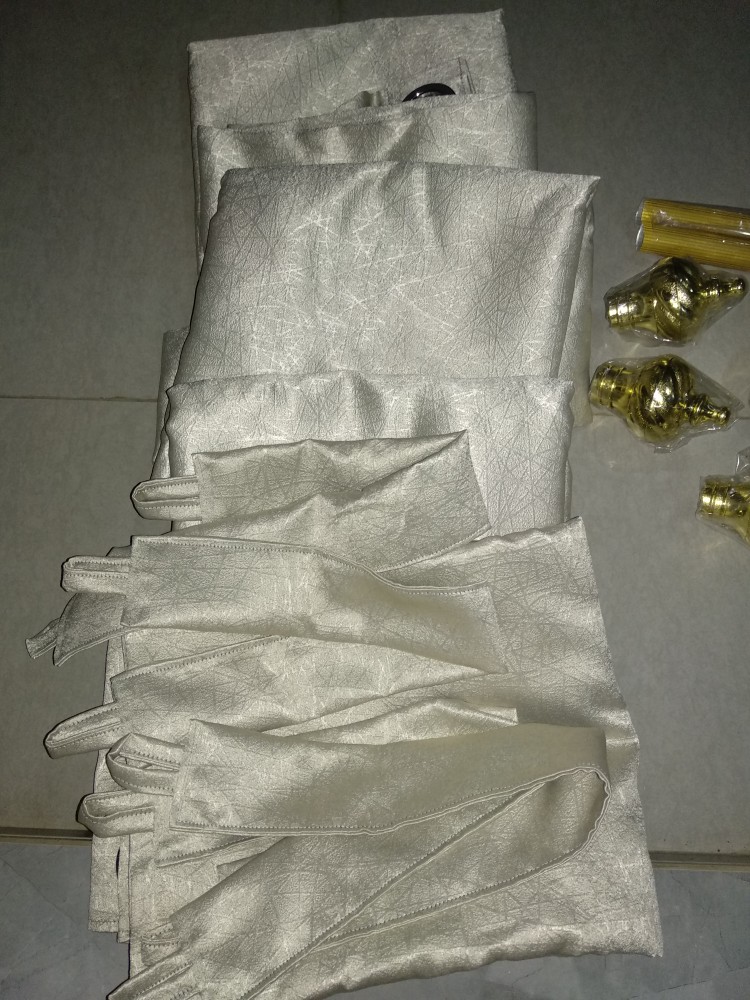 Promo!!! Rel Goden /rail Korden /gantungan Gordyn /batang Gorden Motif Garis Dan Motif Kristal