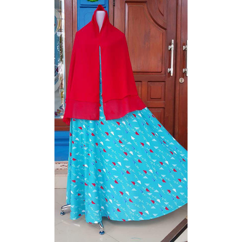 Gamis Jersey Super Model Payung