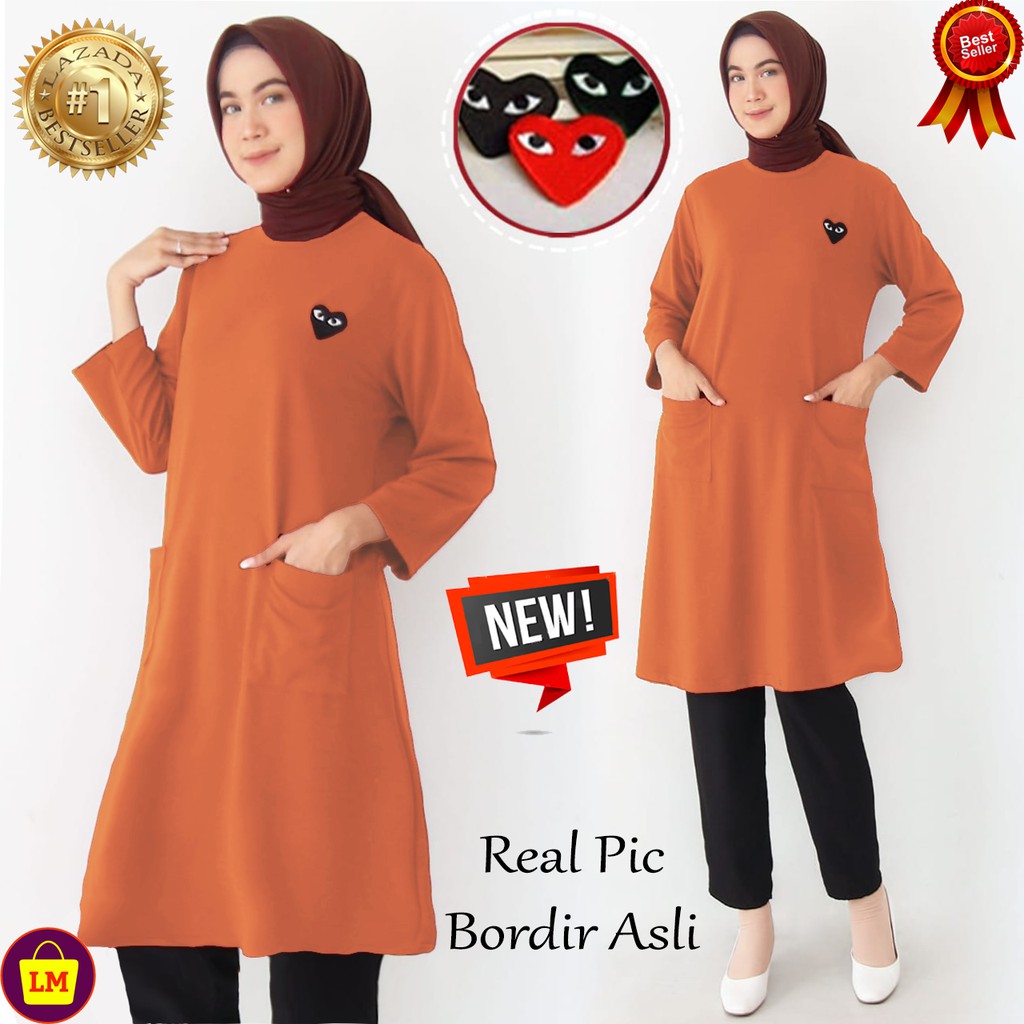 TERMURAH TERLARIS Baju Atasan Tunik PLAYMONA Wanita TERBARU LMS 08049 08052