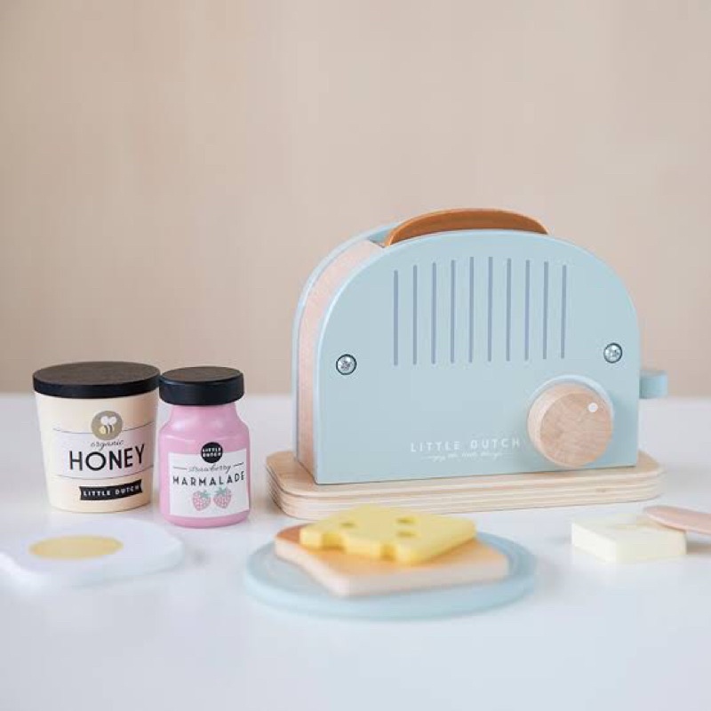 Little Dutch Wooden Toaster | Mainan Kayu Toaster | Mainan masak-masakan