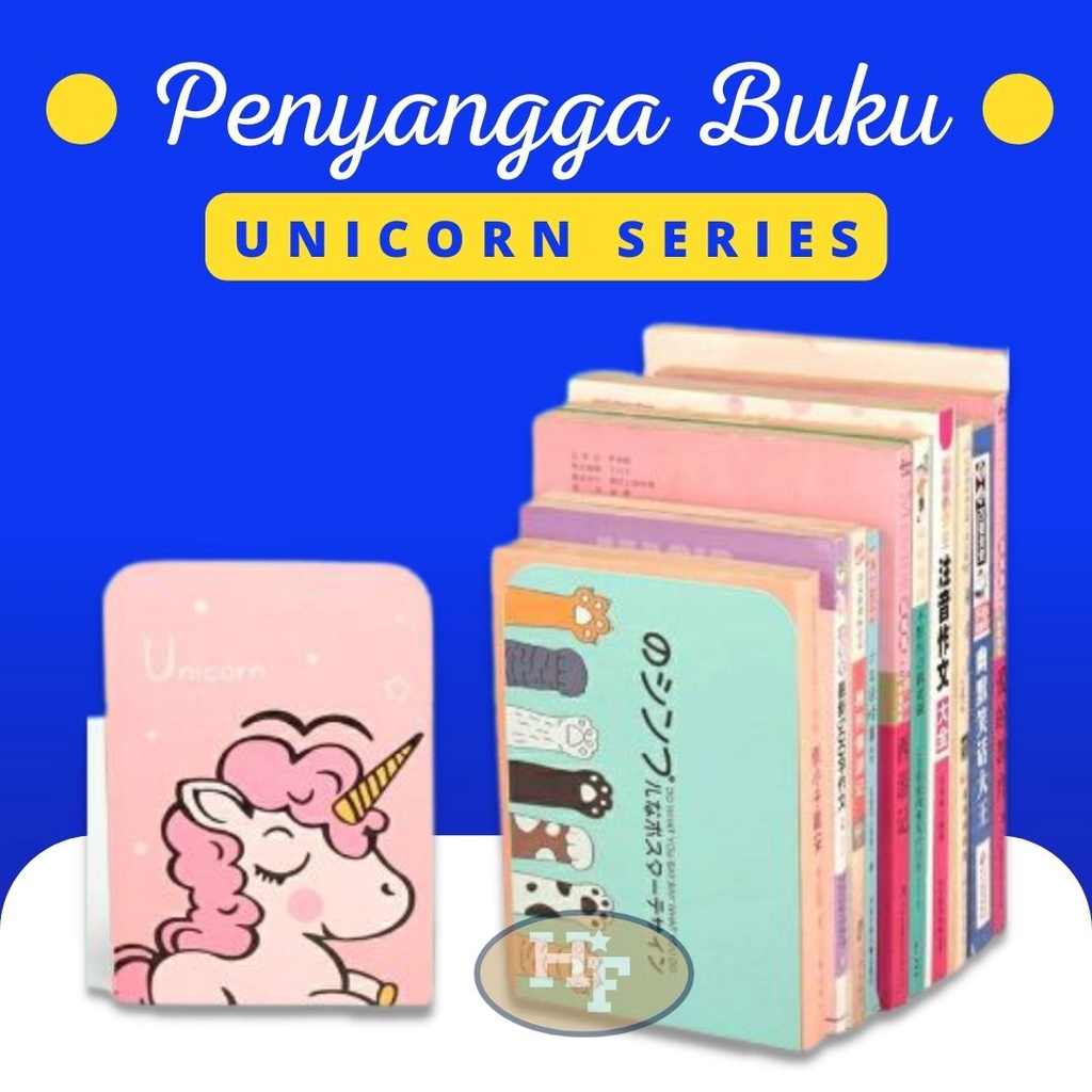 

Sandaran Penyangga Buku Unicorn (1 Set Isi 2 Pcs)/Book End Stand/Penyangga/Perlengkapan/Penyangga Buku/Alat Sekolah/Book End/Pembatas Buku/Pembatas/Pembatas Buku Besi/Sandaran Buku