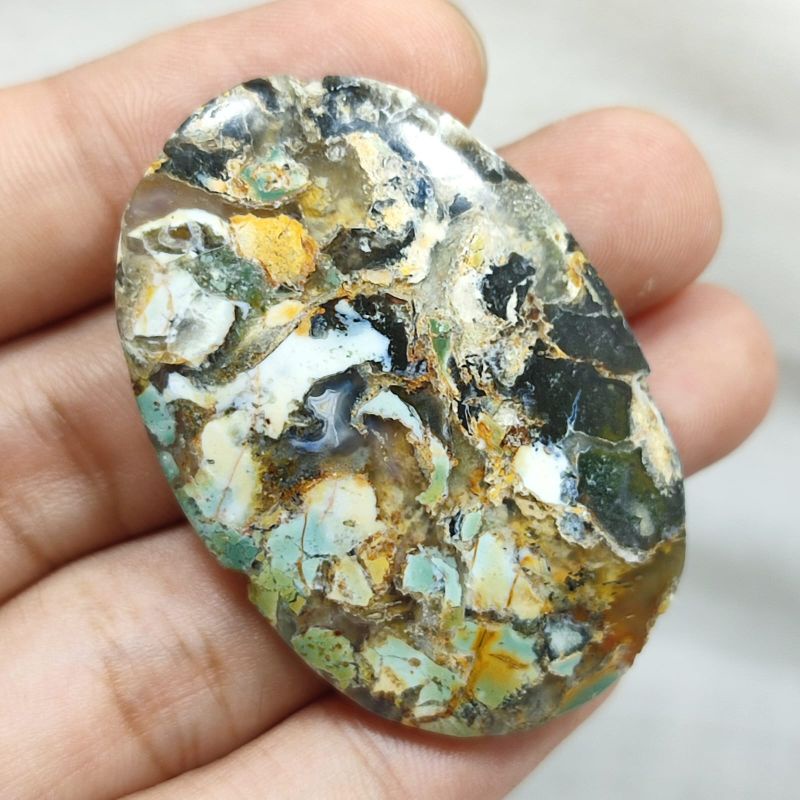 BATU AKIK PANCA WARNA NATURAL ASLI