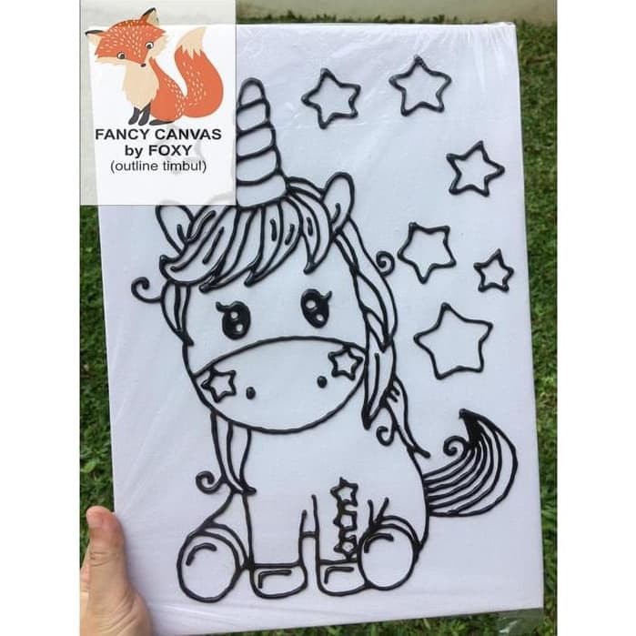 

TERBARU KANVAS LUKIS ANAK OUTLINE TIMBUL GAMBAR SIMPLE CUTE UNICORN PERALATAN MELUKIS ANAK TERLARIS