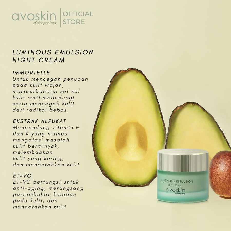 Avoskin Luminous Emulsion Night Cream