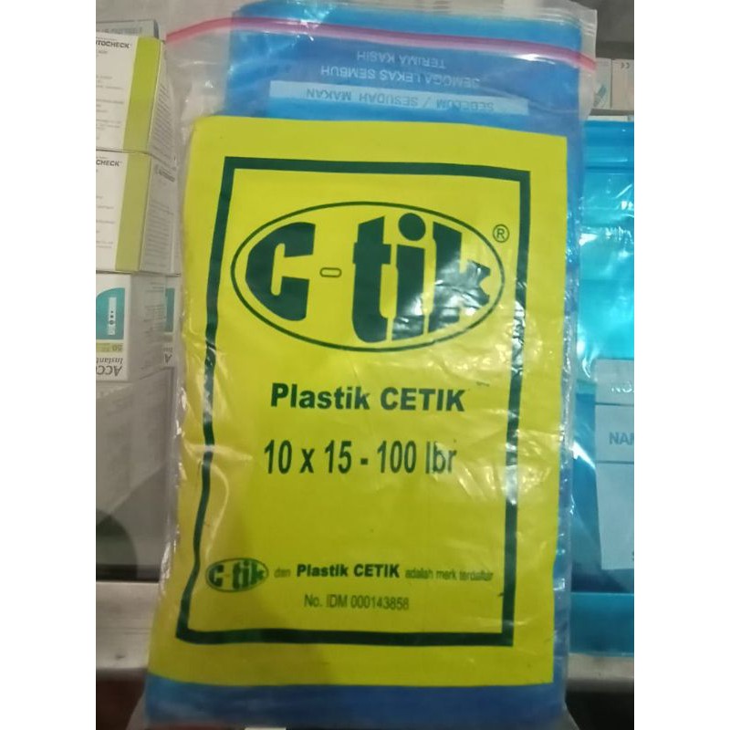 Plastik Klip Obat 10x15