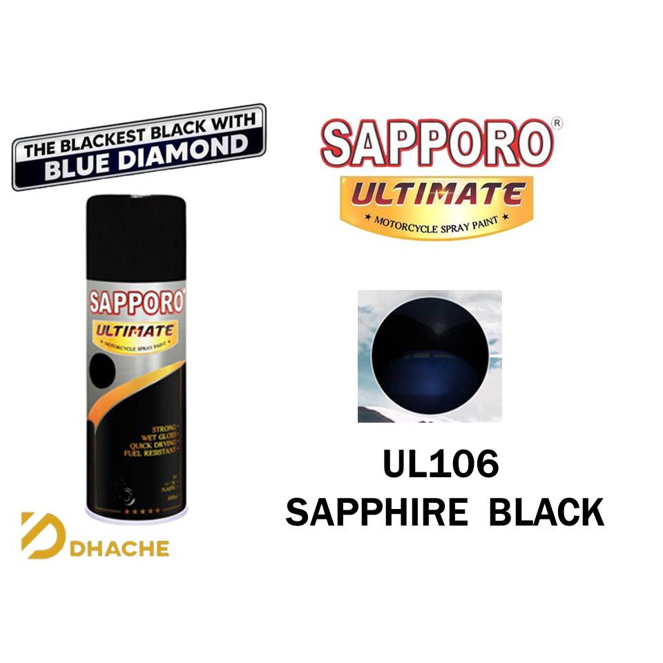 UL106 Sapphire Black Sapporo Ultimate cat semprot 400ml