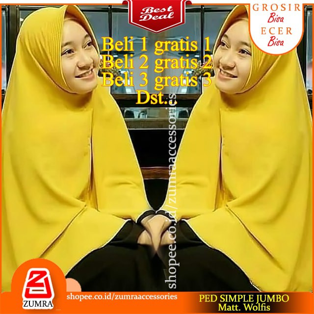 Jilbab Instan Najma 1 Slup Praktis Model Cantik Instant Pad Anti Tembem Antem Termurah Lebaran