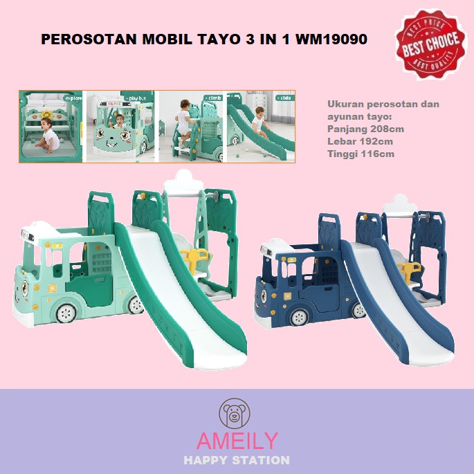 Perosotan Anak Mobil Tayo Murah WM 19090
