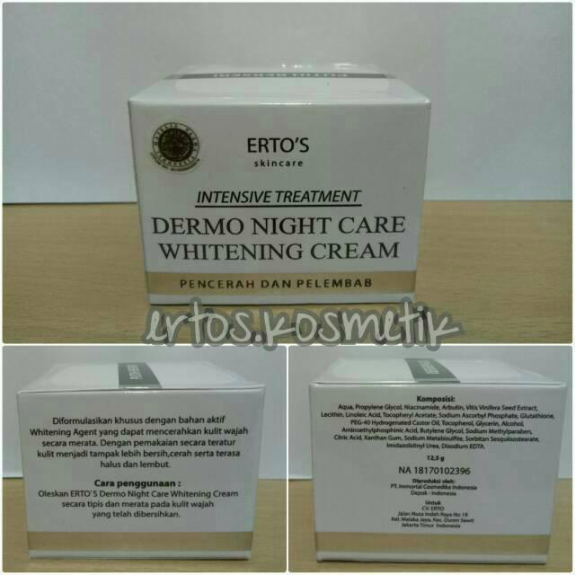 ERTOS DERMO NIGHT CARE WHITENING CREAM ORIGINAL