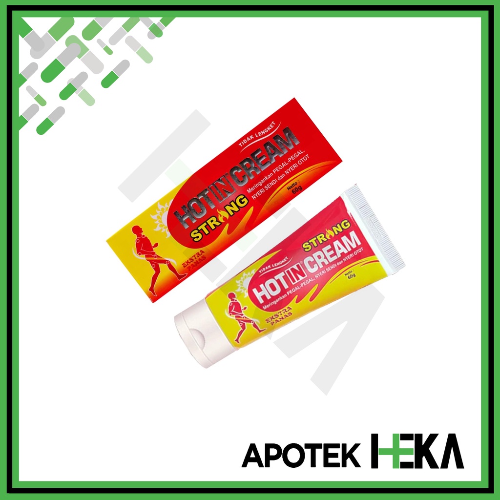 Hot In Cream Strong Tube 60 ml - Salep Pegel dan Nyeri Otot (SEMARANG)