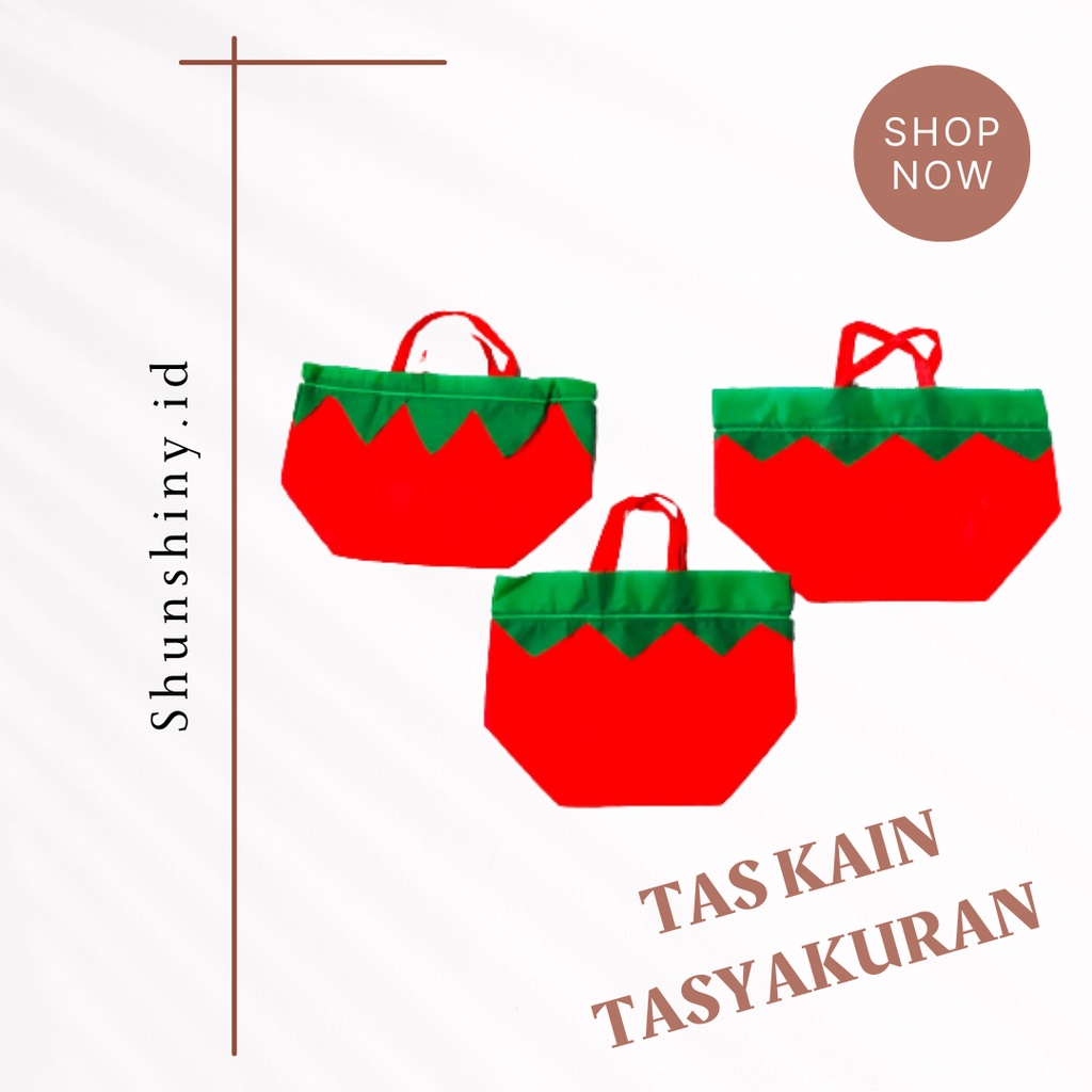 TAS KAIN HAJATAN LUSINAN SEMANGKA LUCU SIZE 18 20 22