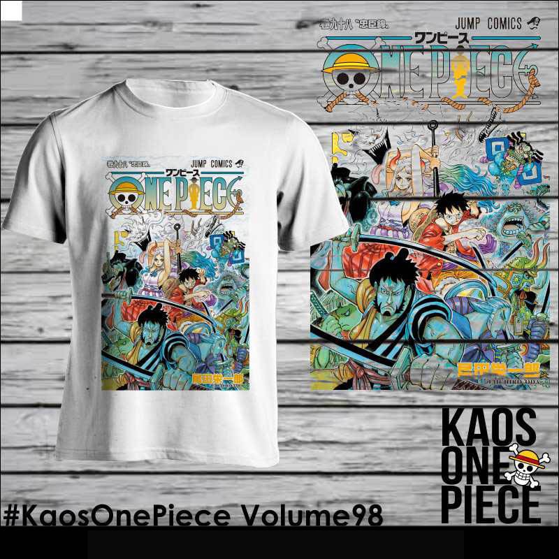 Kaos Cover Komik One Piece 98