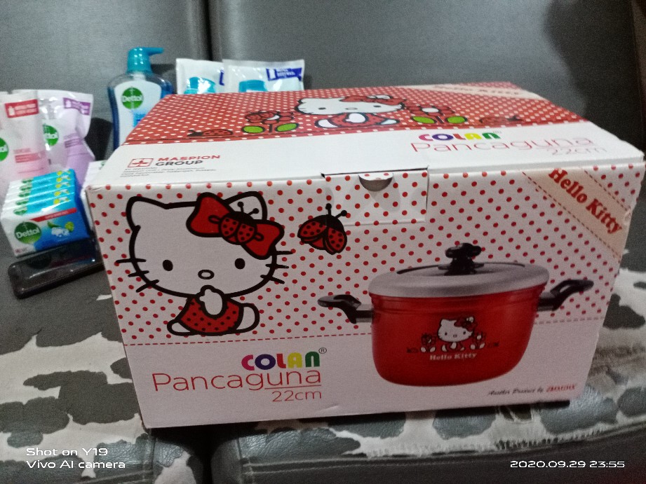 Panci Steamer Rice Maspion Uk.22 / Pancaguna / Panci Kukusan Motiv Hello Kitty