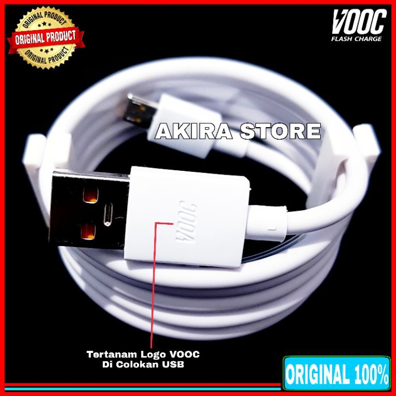 Kabel Data Realme Vooc Flash Charge Original 100% USB Micro 7 Pin