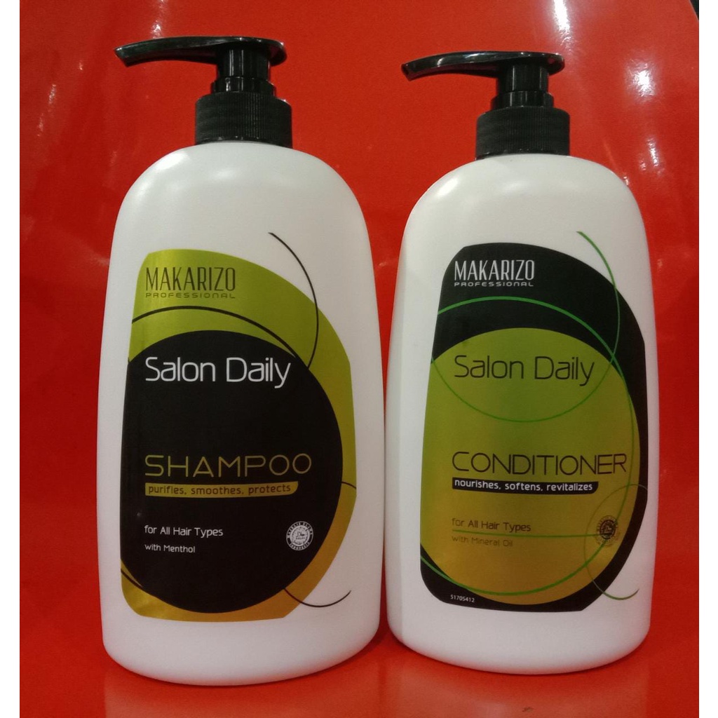 Jual MAKARIZO SALON DAILY SHAMPOO & CONDITIONER 950ML Shopee Indonesia