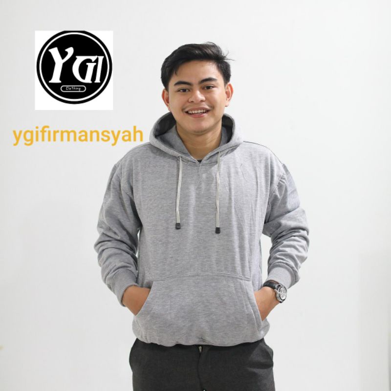 HOODIE JUMPER HIJAU MISTY MUDA SIZE M - XXL PRIA & WANITA