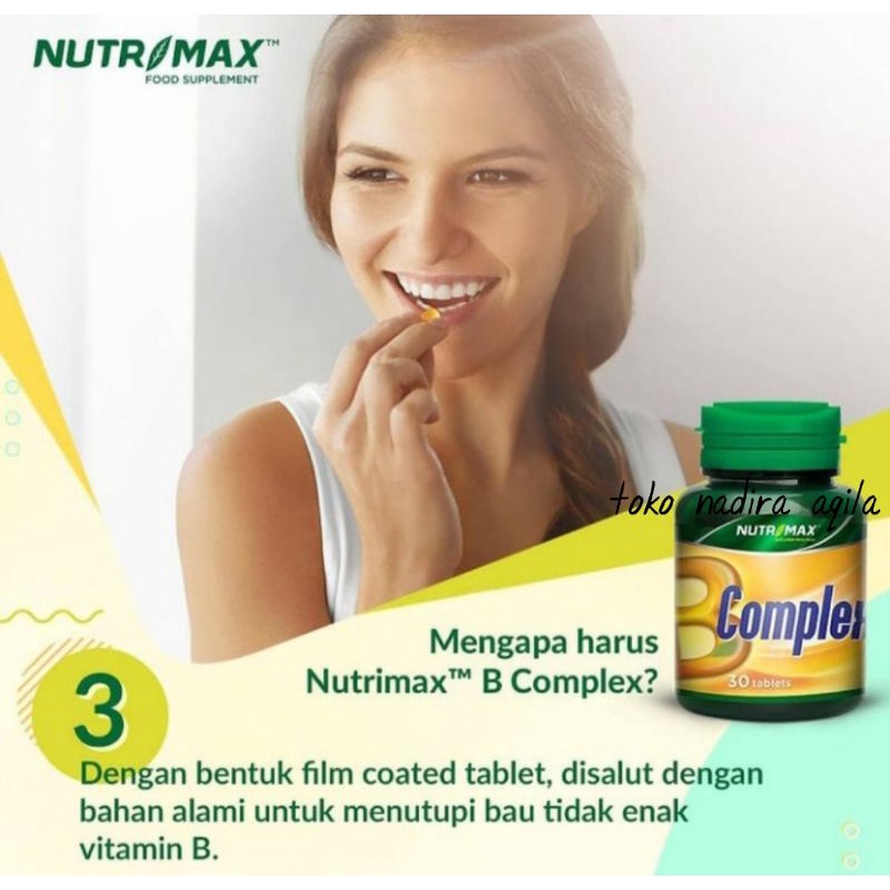 NUTRIMAX B COMPLEX KOMPLEKS NUTRISI OTAK SARAF NAFSU MAKAN