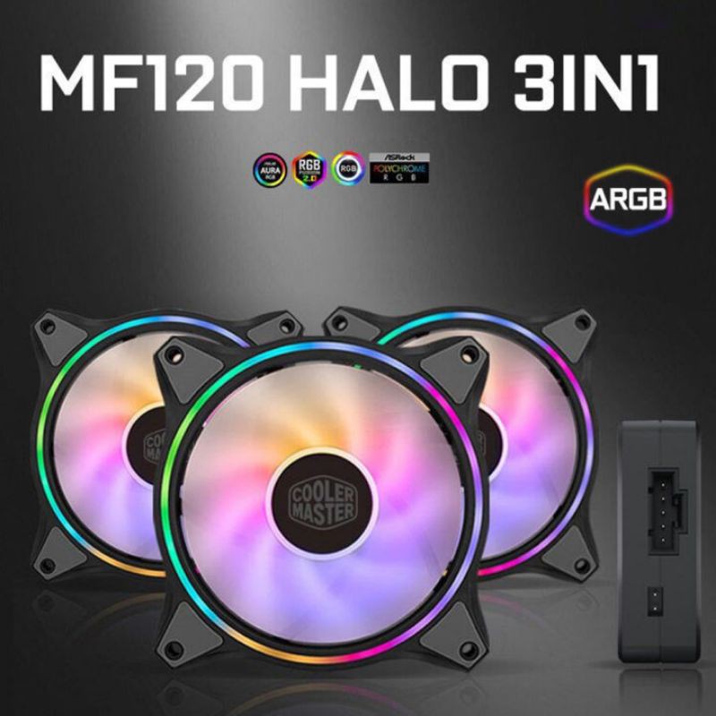 Cooler Master Masterfan MF120 HALO 3IN1 ARGB FAN Casing 120mm fan case 12Cm