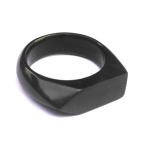 Ring Cincin Natural Giok Black Jade WE