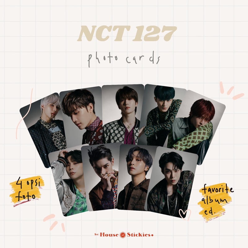 NCT 127 Unofficial Photocard Favorite Album Repackage Edition