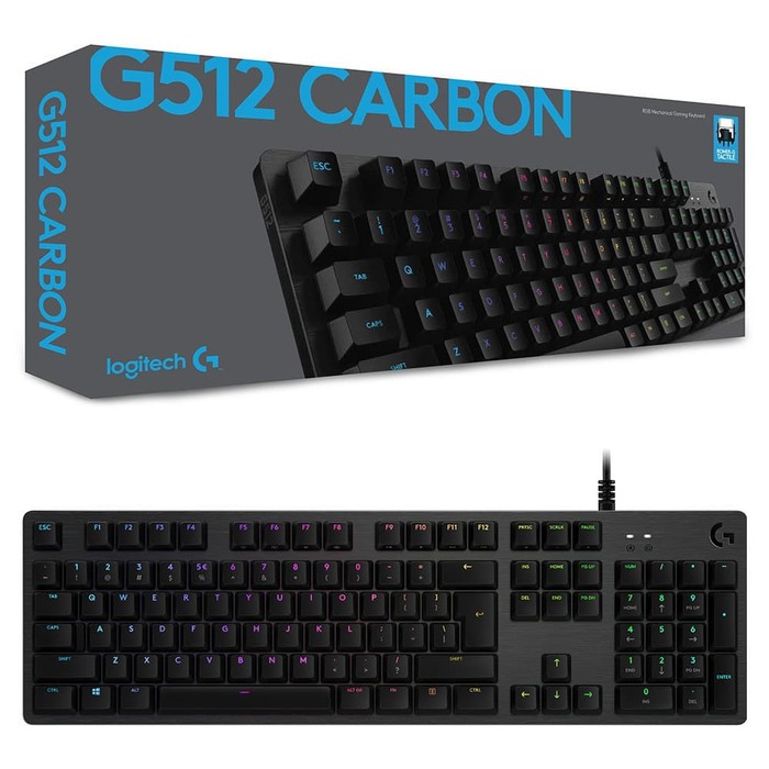 Logitech G512 RGB Mechanical Gaming Keyboard Original Garansi Resmi