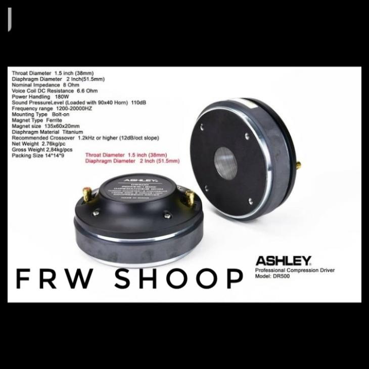 Driver Tweeter Ashley Dr 500/Dr500/Dr-500 Original Kode 279