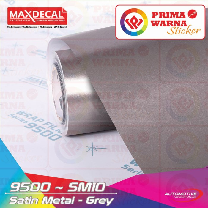 PS [METERAN] MAXDECAL 9500 SM10 GREY SATIN METAL STICKER