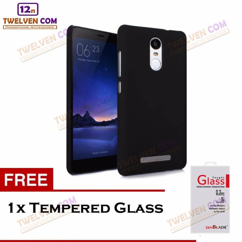 Case Ultra Slim Matte For Xiaomi Redmi Note 4x Mediatek + Free Tempered Glass