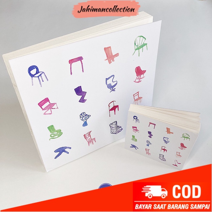 

✨ BISA COD ✨ Basic Square Sketchbook | 20 x 20 cm