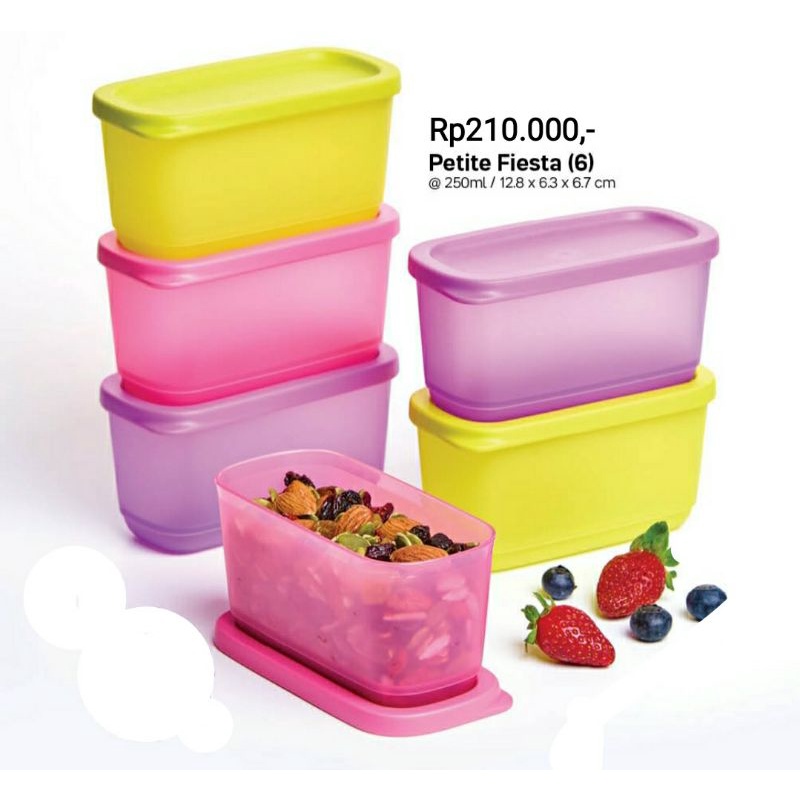 promo petite fiesta 250ml Tupperware ECER (1pc) bisa untuk wadah MPASI BAYI HK 35k