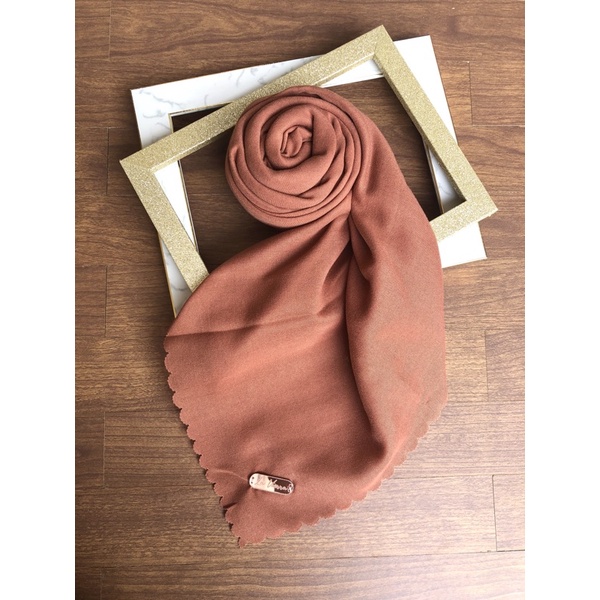 Part 1 Voal Arabian Jilbab Polos Sahara Hijab Segiempat-Amber