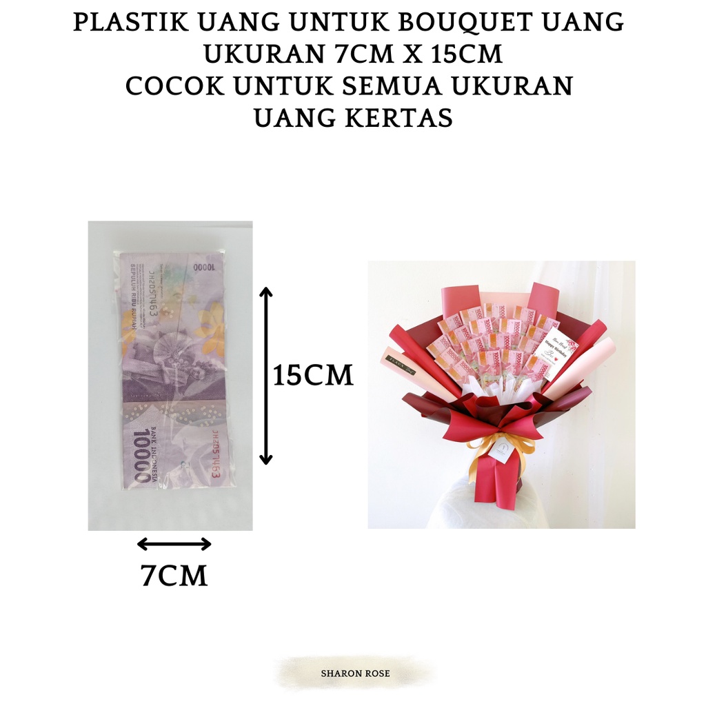 

PLASTIK UANG UNTUK BUKET UANG HARGA UNTUK 100PCS