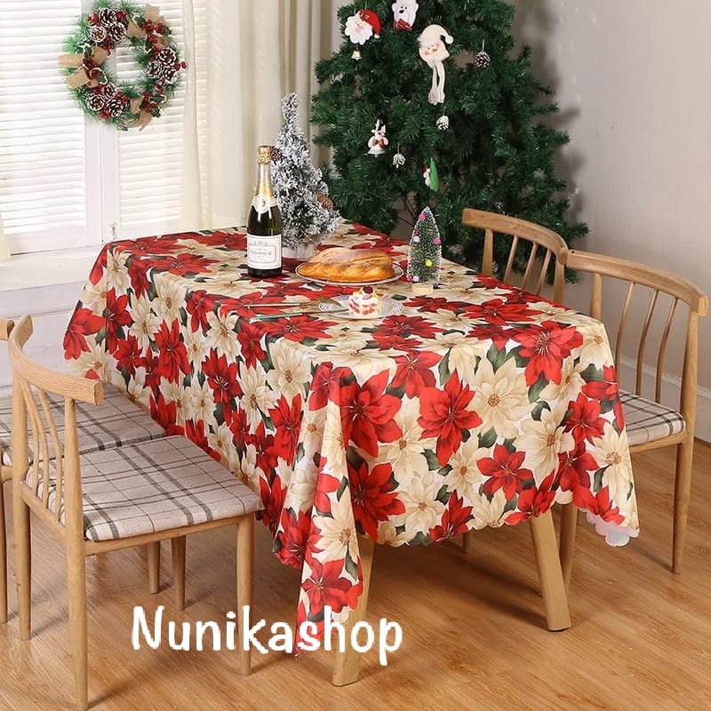 Taplak meja natal / taplak meja makan / dekorasi natal