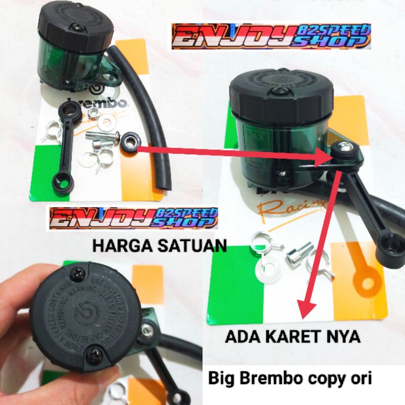 New Tabung Botol Minyak Rem Logo Big Smoke Copy ori ukuran Besar Kualitas Ktc