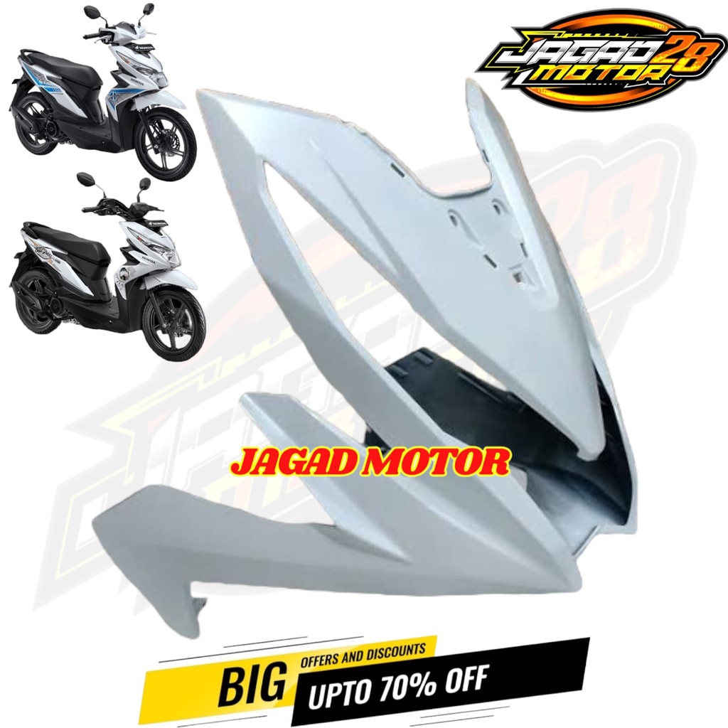 Tameng Depan Honda Beat New Esp Beat Street 2016 2017 2018 2019 Putih / Dasi Depan Honda Beat New Esp Beat Street 2016 2017 2018 2019 Putih / Cover Body Bodi Depan Honda Beat New Esp Beat Street 2016 2017 2018 2019 Putih