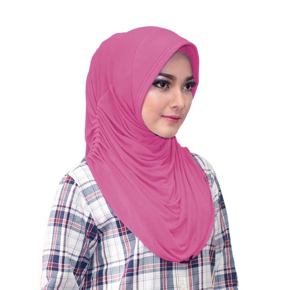 Hijab Rumana Sport Jersey Pet Kerudung Bergo Instan Olahraga Bahan Jersey Premium