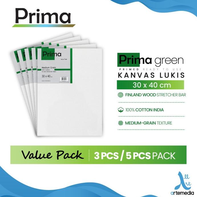 

Kanvas Lukis Prima Green 30x40cm Value Set 3 Cotton Canvas