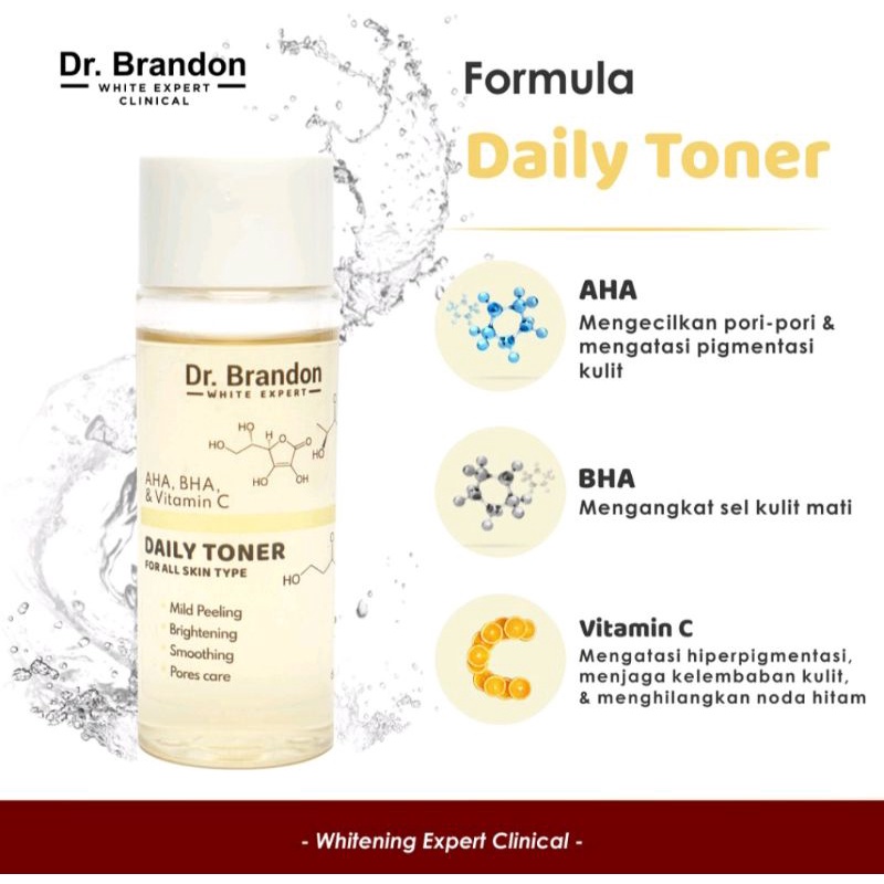 Dr. Brandon DAILY TONER (With AHA BHA VITAMIN C) 60ml