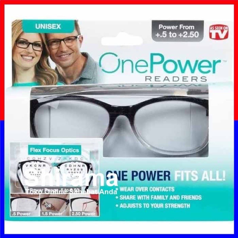 Kacamata Baca Plus Auto Focus ONE POWER READERS Unisex Oval