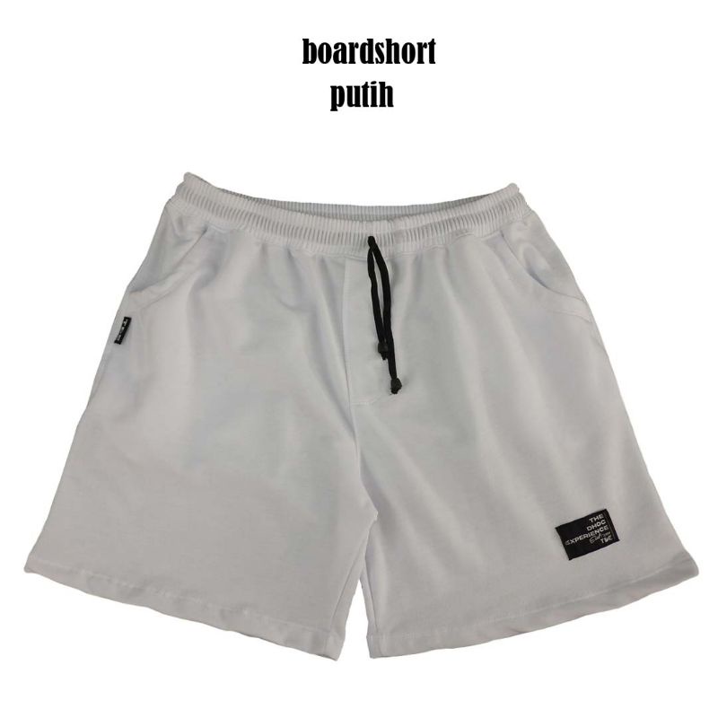 boarshort/boxer/pria/wanita/unisex/putih