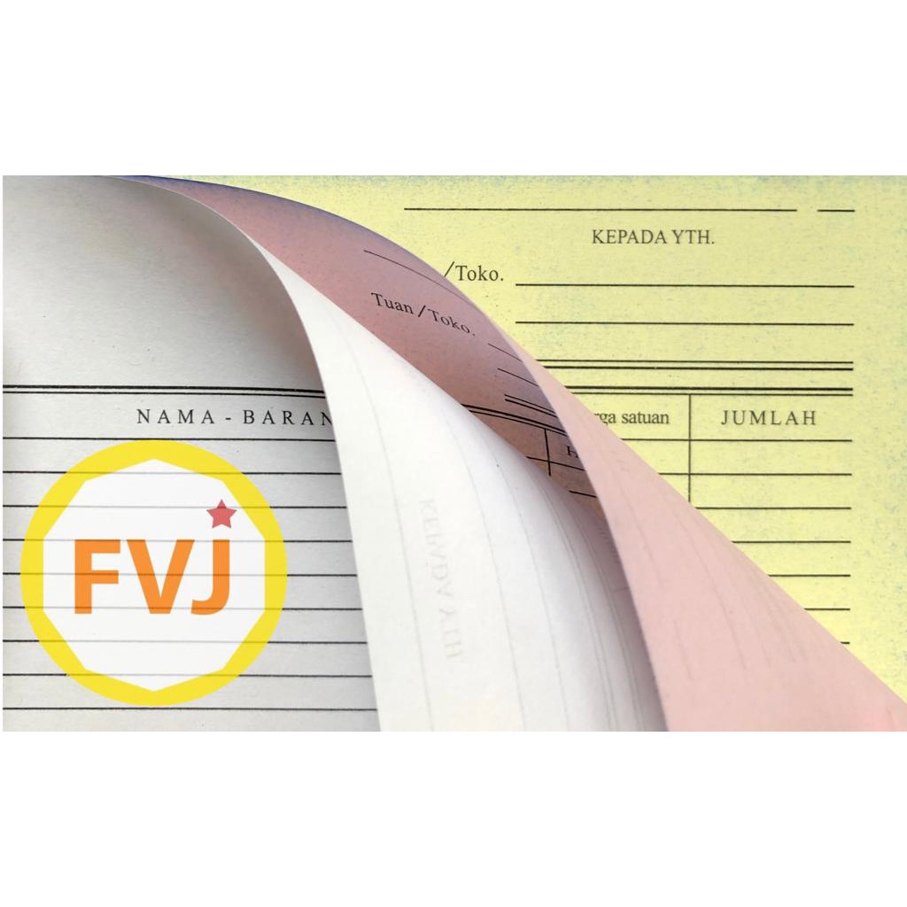 

H7Y 1 pak isi 10 Buku Nota SURAT JALAN NCR AF 1/2 FOLIO 2 , 3 , 4 ply Rangkap